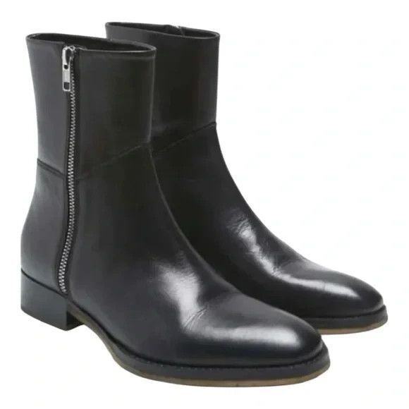 Free People Women's Luna Ankle Boots Black Leather Size EU 37.5 / US 7.5 M NIB - Picture 1 of 15